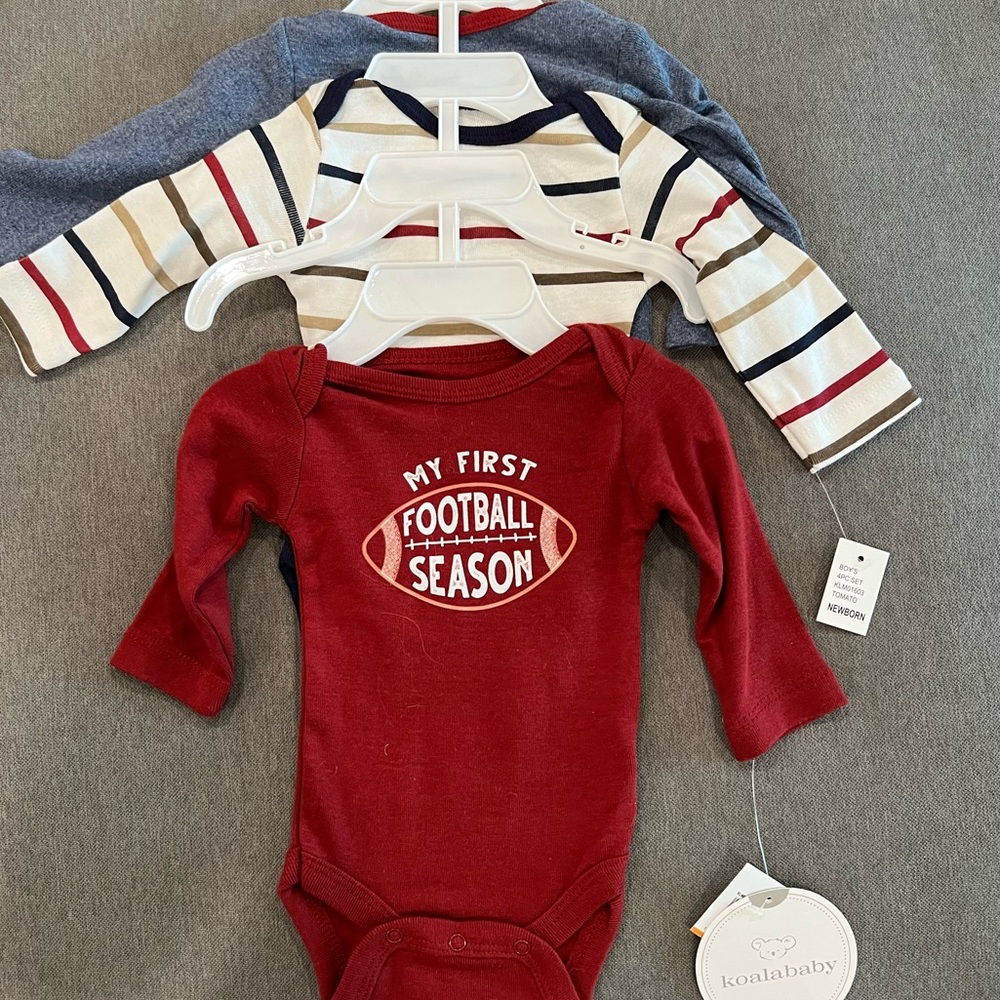 Football season onesies x 3